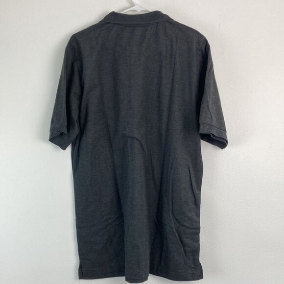 Jumpstart Men's Short Sleeve Polo Cotton Shirt DD7 Charcoal Black/Grey Large - Picture 5 of 6
